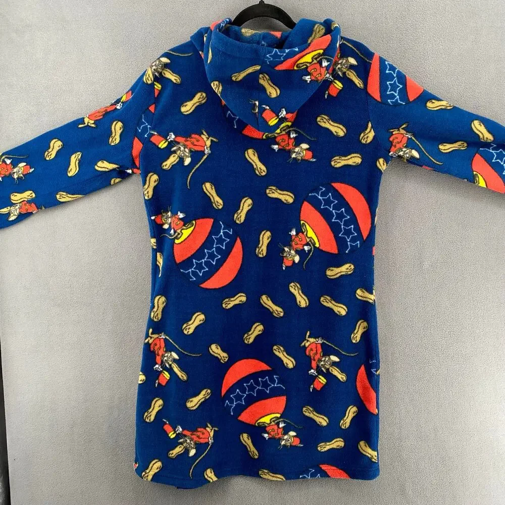 Disney Dumbo Fleece Hoodie Loungewear Womens S Blue Comfy Timothy Mouse